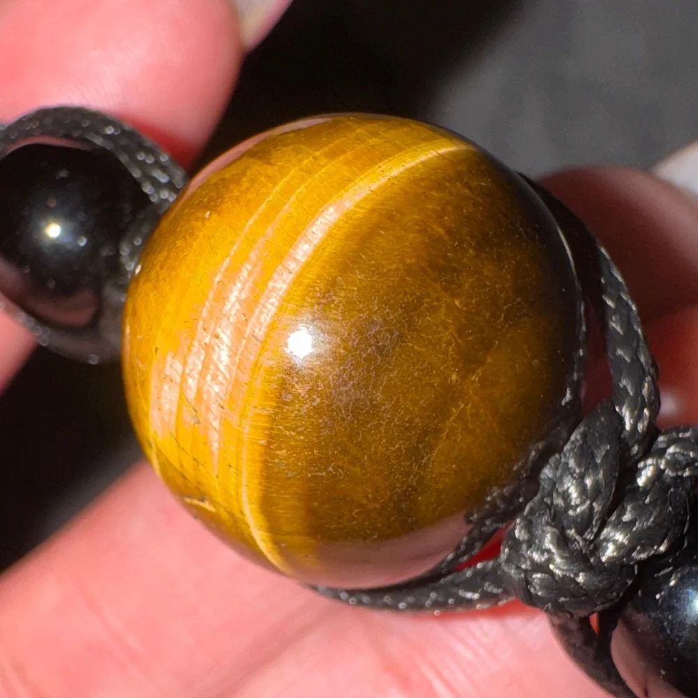 Paparazzi- NWT Black and Brown Tiger Eye Necklace Unisex - Picture 6 of 8
